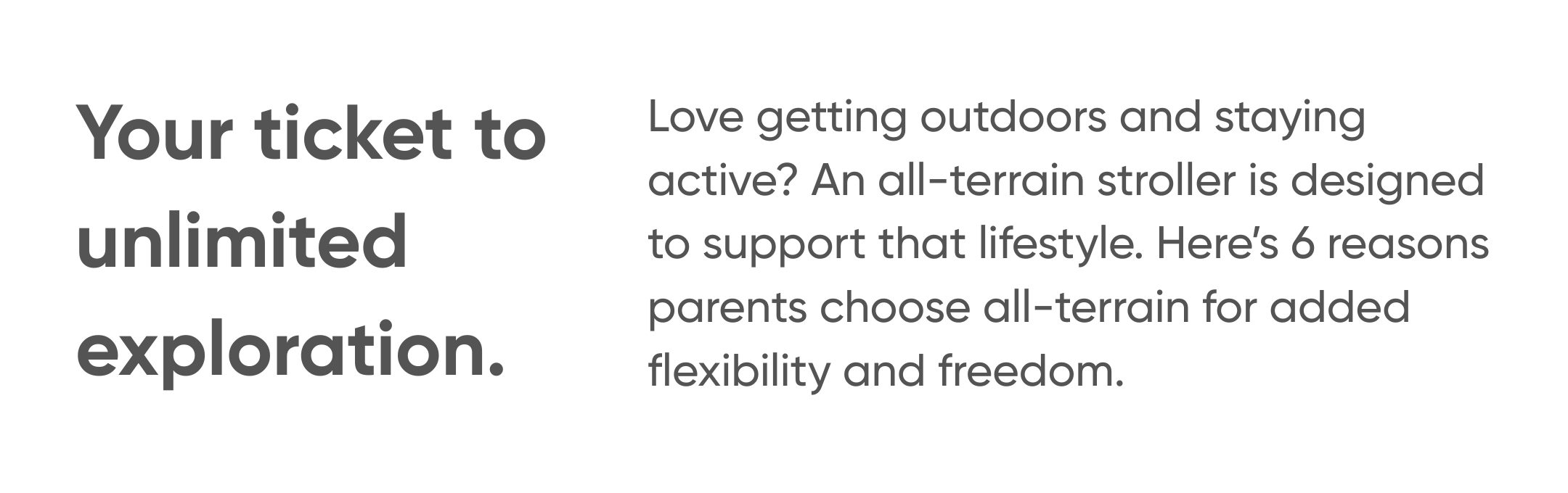 Your ticket to unlimited exploration